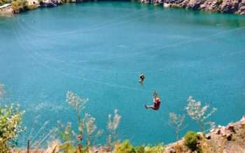 Zipline - water