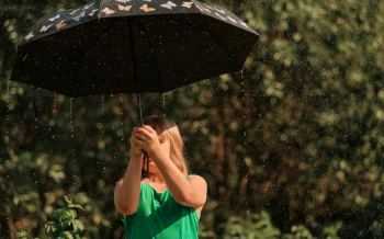 regen buien paraplu