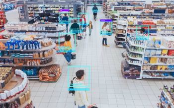 gezichtsscan in winkel