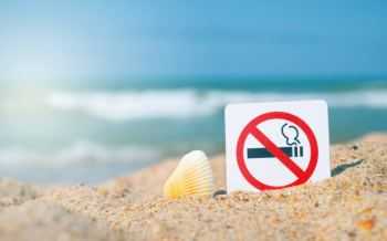 roken verboden sigaret op strand