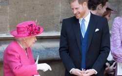 Queen Elizabeth en prins Harry