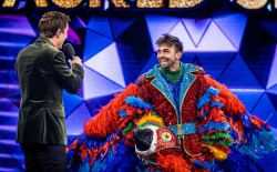 Mathias Vergels als Papegaai in 'The Masked Singer'