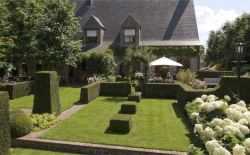 Mooie tuin, gras, terras