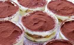 tiramisu, eten, dessert, koken