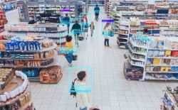 gezichtsscan in winkel