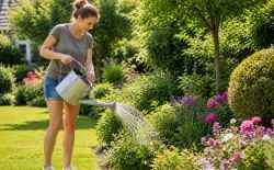 planten water geven