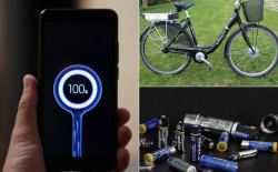 photo-collage Pixabay (slikviditet-fiets, Photoblend-batterijen) en shutterstock-gsm