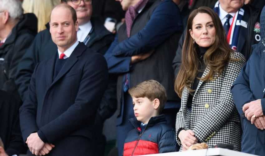 Prins William, prins George en Kate Middleton